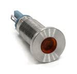 LED面板上的指示器 8mm FLT PMI BLUE 12VDC