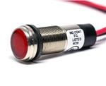 LED面板上的指示器 1/2 Flat White 5VDC w/Terminals