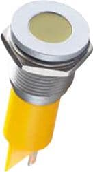 LED面板上的指示器 INDICATOR 12V 16MM FLUSH YELLOW