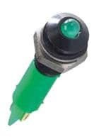 LED面板上的指示器 Green LED 12VDC 6mm Wire IP67