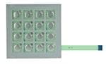 输入设备 16KEY NONILLUMINATED MEMBRANE SWTCH GRAY