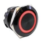 按钮开关 ANTI-VANDAL, 20A, SPST, Off-(On), LED, Blue, IP67