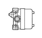 限位开关 ENCLOSED SW DPDT 5A Top Rotary Wire
