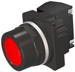按钮开关 PUSHBUTTON,MOM,RED,FLUSH,2POS,1NO
