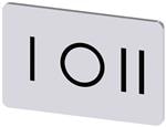 开关硬件 INSCR. LABEL,SILV 17.5X27MM,SYMB:I O II