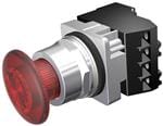 按钮开关 PUSHBUTTON,MTD,RED,1 3/4"MTL ILL,2POS