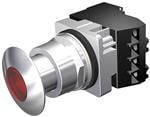 按钮开关 PP2,MTD,FV 120V,CHR-RED,1NO-1NC,LED BULB