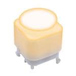 按钮开关 PUSHBUTTON, 30mA, SPST, PC Pin, LED, Yellow