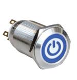按钮开关 19mm SS Vandal Rstnt Red Ring Scrw Term