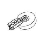 开关硬件 2"x0.50" roller fixed lever