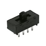 滑动开关 4A 250VAC 125VDC SP3T PCB Thru Hole