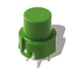 按钮开关 Top actuated Keyswitch illuminated, SPST, THT, 1.30N, 12*11.4*12.8,