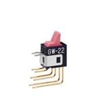 翘板开关 DPDT ON-ON RED VERT PADDLE ACTUATOR