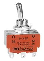 拨动开关 DPDT ON-NONE-MOM SOLDER LUG