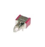按钮开关 Pushbutton, SPDT , On-(On) , Panel Mount, Right Angle, Rear, Black