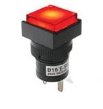 按钮开关 Pushbutton, No Internal Switch Contacts, Pilot Indicator, Panel Mount, Front, White