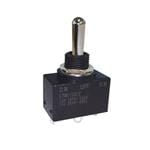 拨动开关 SPDT (ON)-OFF-(ON) TOGGLE SWITCH, 15A a. V, BUSHING MOUNT, SOLDER LUG TERMINALS