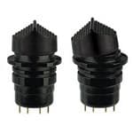 拨动开关 2A 28VDC (ON)OFF(ON) D-Flat BLK, Latching