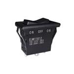 翘板开关 SPDT ON-OFF-ON ROCKER SWITCH, 15A a. V, SNAP-IN PANEL MOUNT, SOLDER LUG TERMINALS
