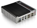 工业箱式电脑 Extend temperature Fanless embedded system with Intel Cedarview D2550 dual core 1.86GHz CPU, with 4G DDR3 RAM onboard, 1xVGA, Dual GbE LAN , 6xUSB2.0 , 2xRS-232/422/485 , 6 x RS-232, RoHS