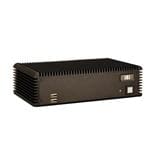 工业箱式电脑 Fanless embedded system with WAFER-CV-D25501,with dual core Intel ATOM D2550 1.86G, 4 serial ports,with 2GB DDR3 pre-installed SO-DIMM memory,9~36VDC in, black, RoHS